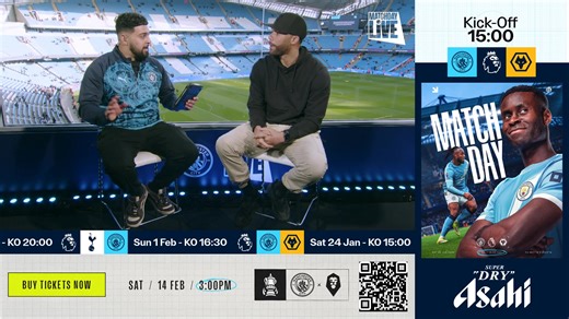 Back at home 🏡 Join our Matchday Live team as we prepare to host Wolves in thePremier Leaguee 👊 | Manchester City