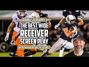 Double Jeopardy: The BEST Wide Receiver Screen in the Spread Air Raid Offense (w/ Cut-ups)