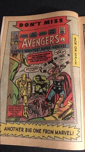 📚 First AVENGERS Comic Book Avengers #1 a look at the Jack Kirby Cover artwork ad🔥Marvel Comics