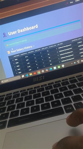 My first mini project of machine learning using linear regression 💯| #coding #programming #aiml #ml