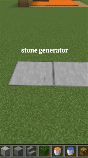 How to make stone generator in minecraft. #minecraftshorts #minecraftbuilding #minecrafttutorial