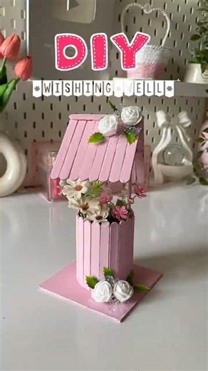 DIY Wishing Well 🌸|| ✨ Aesthetic Home Decor #diy #shorts #viralshort #trending