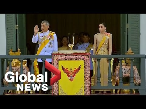 Thai king, queen greet thousands in classic balcony appearance on final day of coronation