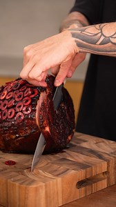 Cherry Balsamic Glazed Ham | Andy cooks