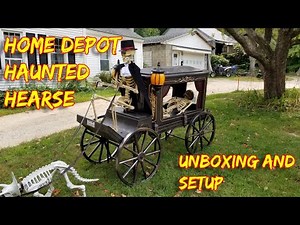 Home Depot LED Haunted Hearse 2020 Halloween Unboxing and Setup