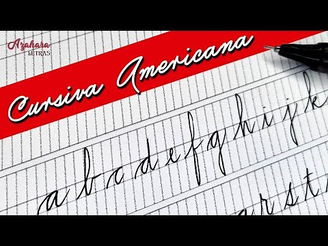 ✍️ CALIGRAFÍA CURSIVA AMERICANA con BOLÍGRAFO (Alfabeto, Símbolos y Números) + Pauta Gratis