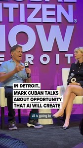 🔗: https://l.mlive.com/axu5t4 AI was a hot topic at the Global Citizen NOW summit in Detroit and Mark Cuban urged people to be early adopters of the new tech. (Ed Pevos | MLive.com) | MLive.com