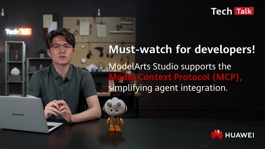 ModelArts Studio's Agent development suite now fully supports MCP. In this video, we'll demonstrate how to integrate an MCP application in just three minutes—a crucial skill for building enterprise-grade AI apps. #TechTalk #HuaweiCloud #ModelTraining #ModelInference #ReinforcementFineTuning #RFT #ModelArts #DeepSeek #DataSynthesis #Multimodal #LLM #Agent #MCPProtocol | Huawei Cloud