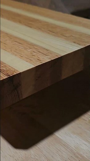 Homemade cutting board from poplar and pine, finished off with Watco Butcher Block oil finish #wood