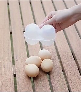 Egg Holder Container 4PCS, HOMOMSAE 2 Girds Egg Storage Box with D Buckle, Portable Egg Tray Carrier for Camping Picnic Hiking Kitchen Outdoor - Plastic, Leakproof Shockproof Protection