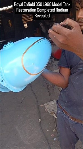 Royal Enfield 350 1998 Model Tank Restoration Completed | RADIUM REVEALED | #royalenfield #bullet350
