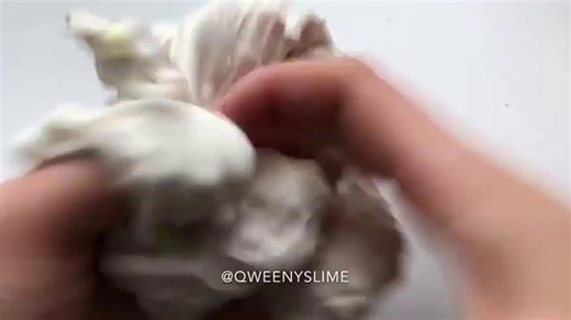 Squeezing slime with colorful fidgets