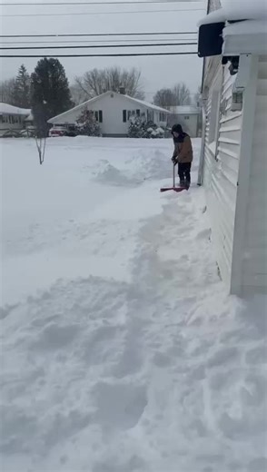 Snow problem, I got this! 🧹❄️ #SnowRemoval