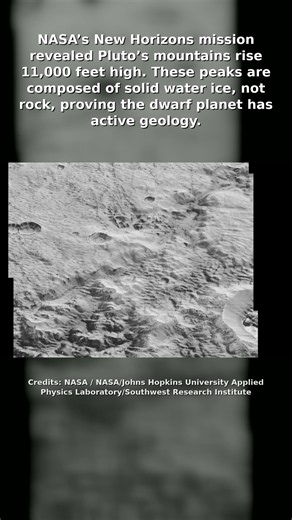 Pluto's Water Ice Mountains Reach 11,000 Feet
