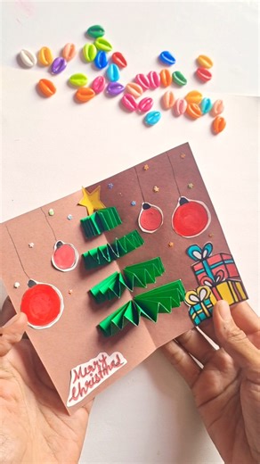 christmas wishing card ideas #shorts #christmascard #papercraft #origamitutorial #christmascrafts