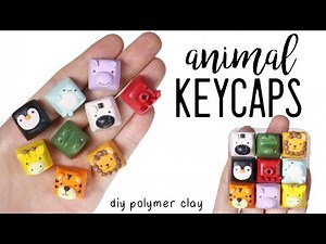 How to DIY Custom Artisan Animal Keycaps Polymer Clay Tutorial