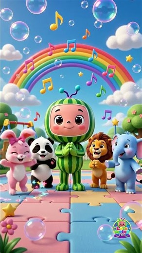 👋 Hello Hello Friends! 🌈 Fun Kids Song | Toddler Learning #shorts