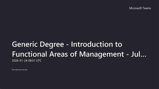 Generic Degree - Introduction to Functional Areas of Management - Jul25 2026-01-24 08:31:29