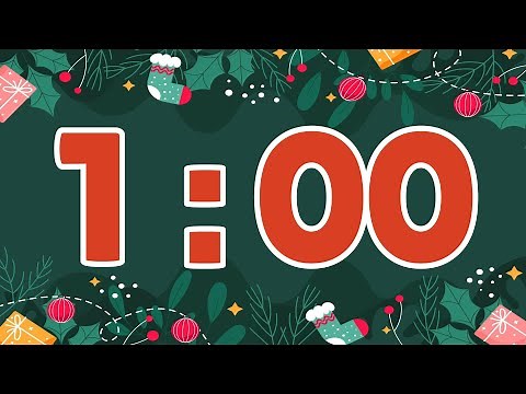 1 Minute Christmas Timer (Countdown Clock With Festive Ending Music)