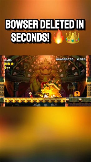 Final Bowser Boss Battle SPEEDRUN! ⏱️ (New Super Mario Bros. U Deluxe)