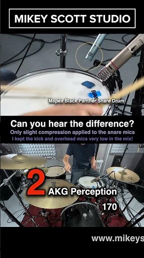 Can You Hear The Difference? AKG C1000 vs Perception 170 vs C518M on Mapex Horizon Snare Drum 🥁🎤