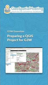 2. G3W Essentials – Preparing a QGIS Project for G3W