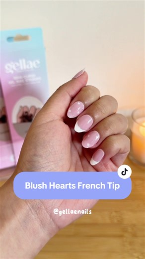 Blush Hearts French Tip Gel Nails: A Perfect Blend of Classic and Cute