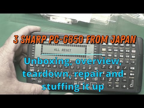 3 Sharp PC-G850 from Japan – Unboxing, overview, teardown, repair and stuffing it up