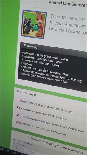 How to get free sapphires or diamonds in Animal Jam - we are testing whether it is possible