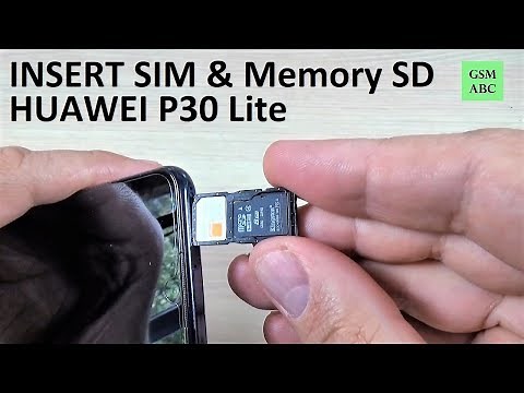 INSERT SIM & Memory SD Card HUAWEI P30 Lite (2019)