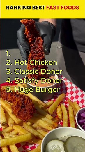RANKING BEST FAST FOODS
