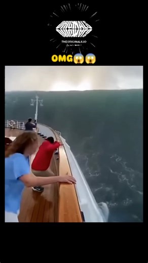 Zynox on Instagram: "#onlyoriginals #theoriginalsThe post shares a 10-second video clip depicting passengers on a cruise ship deck gripped by terror as enormous waves crash over the railings amid a stormy sea, captioned "OMG😱😱" to convey shock. - With 1.8 million views and 1,779 likes in hours, it sparked 225 replies, many labeling it AI-generated based on unnatural wave physics and repetitive elements, echoing fact-checks of similar viral fakes from 2025-2026. - While AI deepfakes like this m