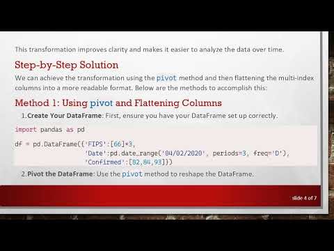 Transform Rows into Columns in Pandas