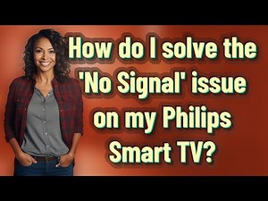 How do I solve the 'No Signal' issue on my Philips Smart TV?