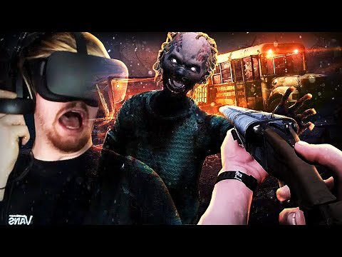 THE WALKING DEAD HORROR GAME IN VR. (This is amazing & TERRIFYING)