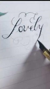 “✨Lovely in Copperplate | Hand Lettering & Flourishing Tutorial 💖”