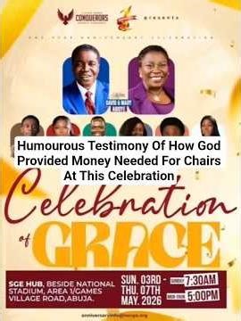 Humourous Testimony Of How God Provided Money Needed For Chairs At This Celebration.‎- Bishop Abioye