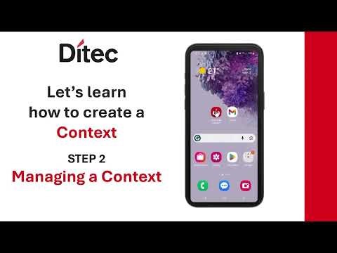 Ditec CONNECT tutorial3 createmanageCONTEXT FINAL