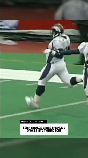 Longest Big Man Touchdowns: Keith Traylor snags the pick 6 and dances into the endzone