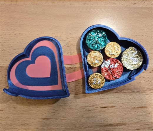 Pink and Purple Heart Gift Box (set of 2) - Etsy