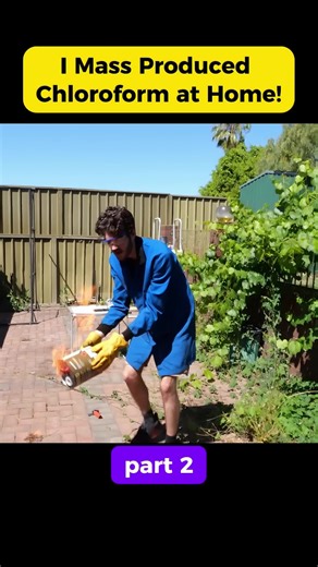 I Mass Produced Chloroform at Home! #ScienceExperiment#DoNotTryThisv#CrazyScience#MythBusted#ScienceGoneWrong #ChemicalReaction#WildExperiments #ScienceFacts#WhatIf#WarningDoNotTry