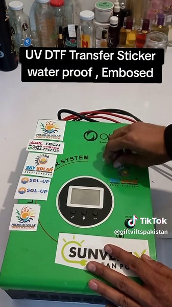 UV DTF Transfer Sticker: Perfect for Solar Panel & UPS Branding