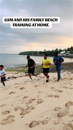 Denzel's Beach Training with Family Tips and Tricks