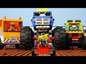 LEGO Vehicles Demolition Derby STOP MOTION LEGO City: Trucks VS Cars | LEGO | By Billy Bricks