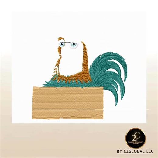 Funny Rooster Embroidery Design,crazy Chicken Files - Etsy