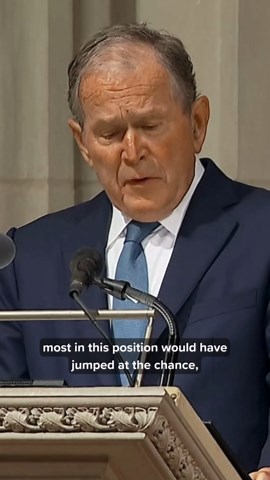 Former President George W. Bush pays tribute to Dick Cheney at funeral