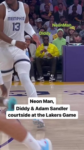 Courtside Fun with Diddy & Adam Sandler | Basketball Highlights 2023