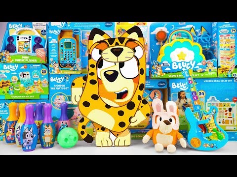 Bluey Toy Collection Unboxing Review 🐾 Mystery Cute Bingo Box & Bluey Bowling Set
