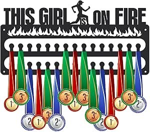 SUPERDANT Metal Medal Hangers Medal Holder Upgrade Hooks Award Medals Display Award Iron Shelf Medals Organizer Wall Mounted Race Hanger Gifts for Athletes Kids