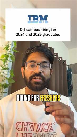 Navneet Khandelwal on Instagram: "IBM is mass hiring freshers 🚨 Associate System Engineer role. 60% required in graduation. 2024 and 2025 passouts — BTech / BE eligible. Basic knowledge of any programming language is enough. Comment anything & get the apply link in DM. 💼 #ibm #ibmhiring #masshiring #freshersjobs #systemengineer itjobsindia jobalert careerindia techjobs"